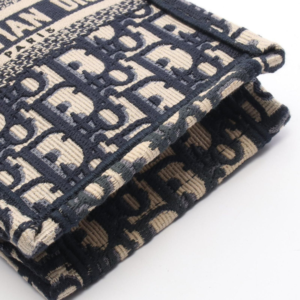 Dior Handbag Book Tote Tikal Mini Phone Oh Breek Navy Canvas Oh Oblique Cook