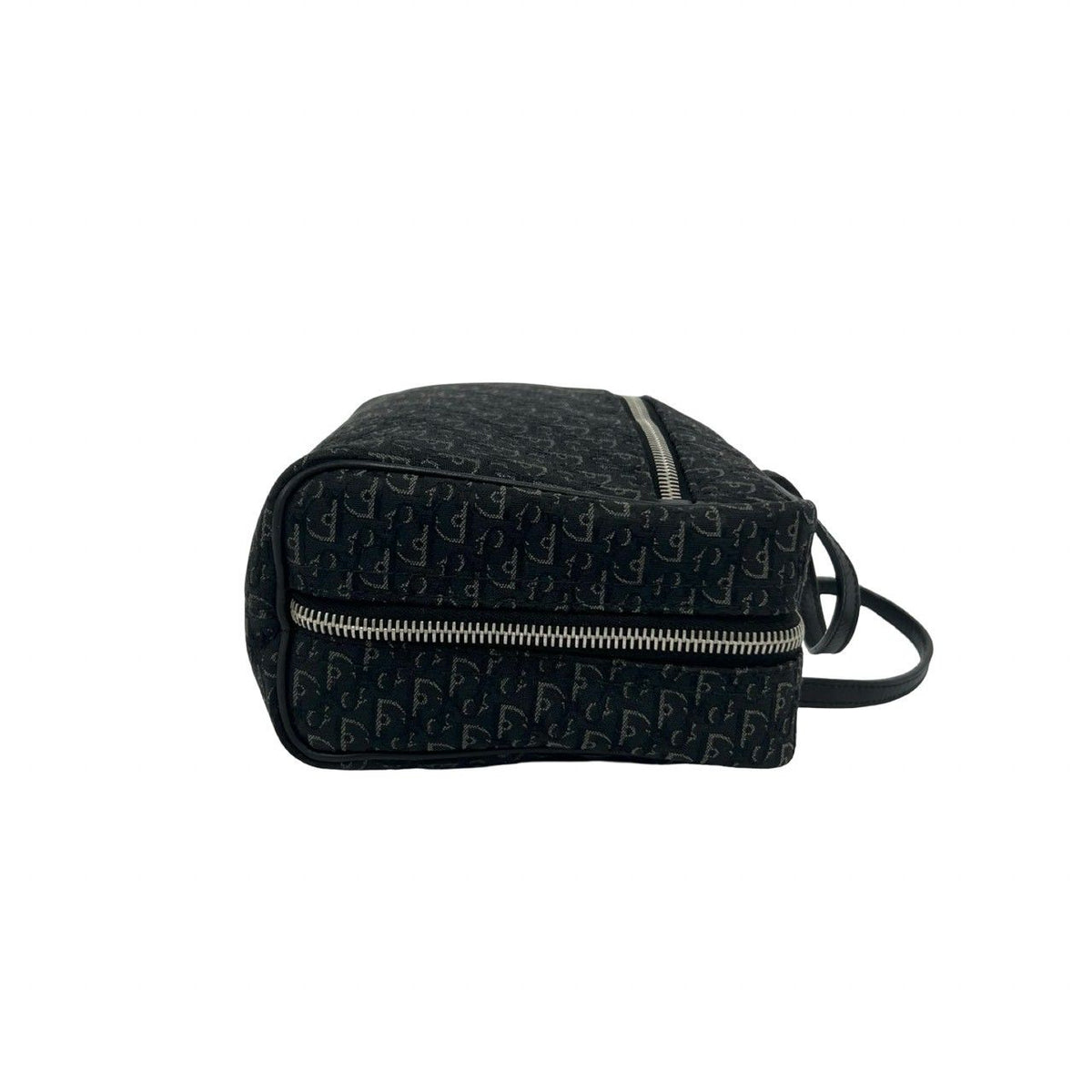 Dior Trotter Canvas Leather Mini Boston Bag Black