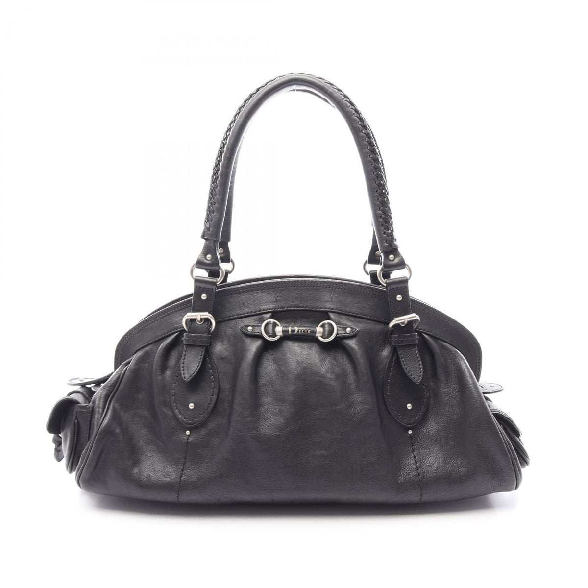 Dior Handbag My Frame Black Leather