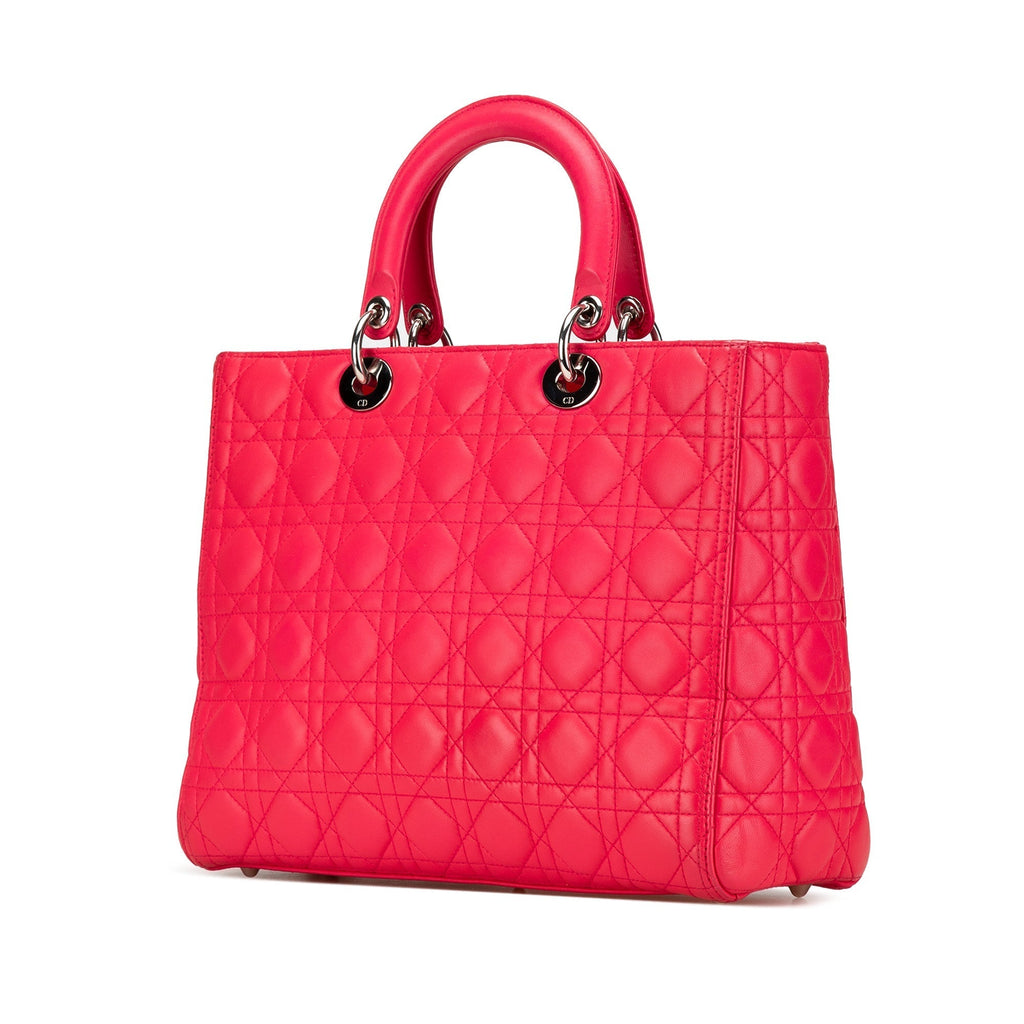 Dior Lady Dior Cannage Pink Handbag Cannage