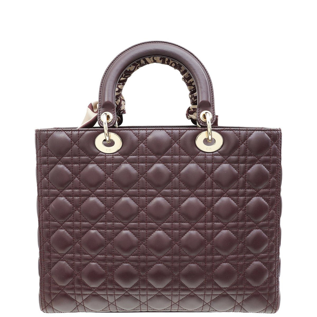 Dior Lady Dior Burgundy Handbag Style 2